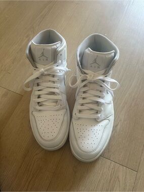 Nike Air Jordan Mid-Top Sneakers in White